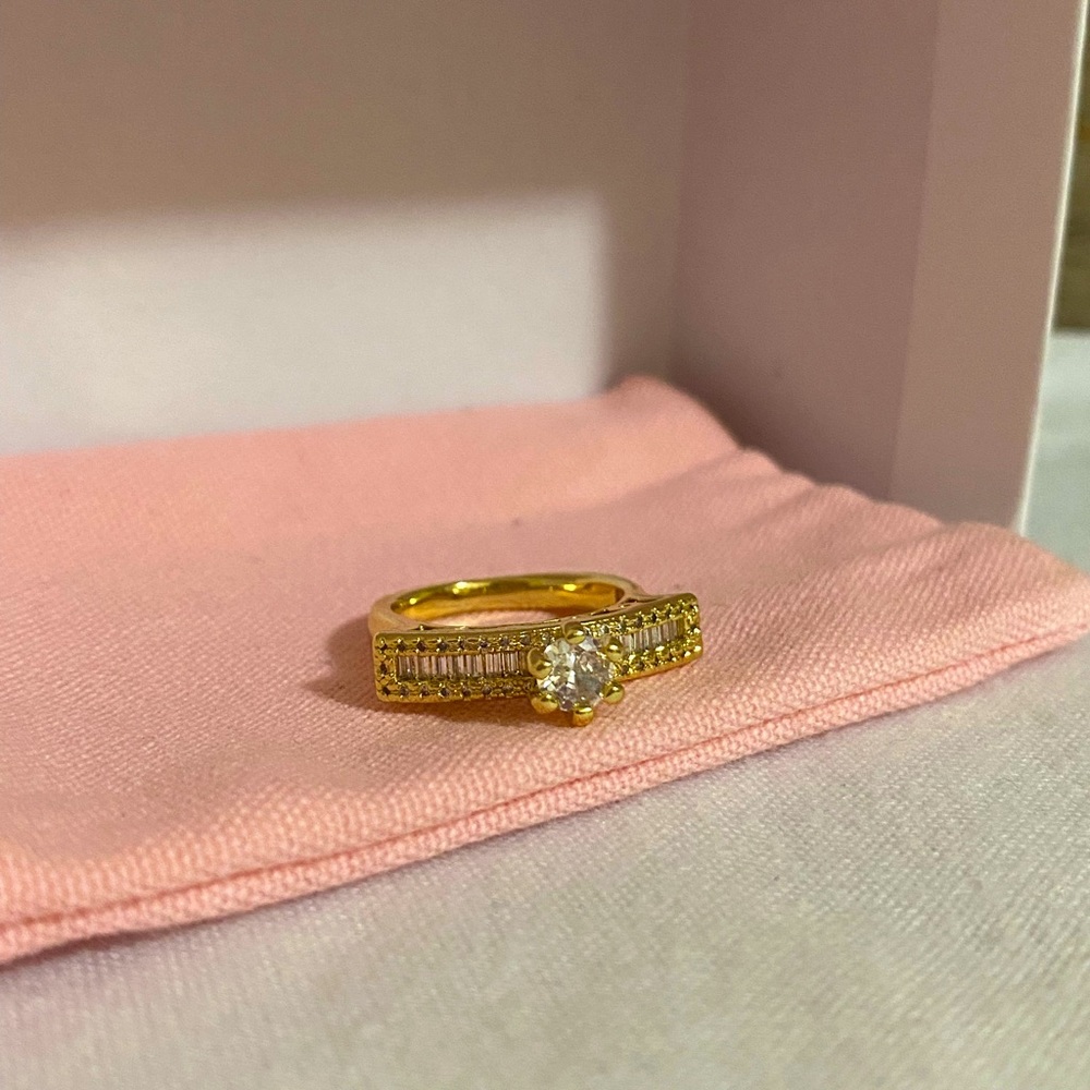 14k ring with zirconia